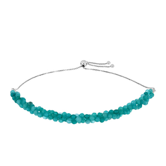 Pulsera de Plata con Cuarzo Paraiba