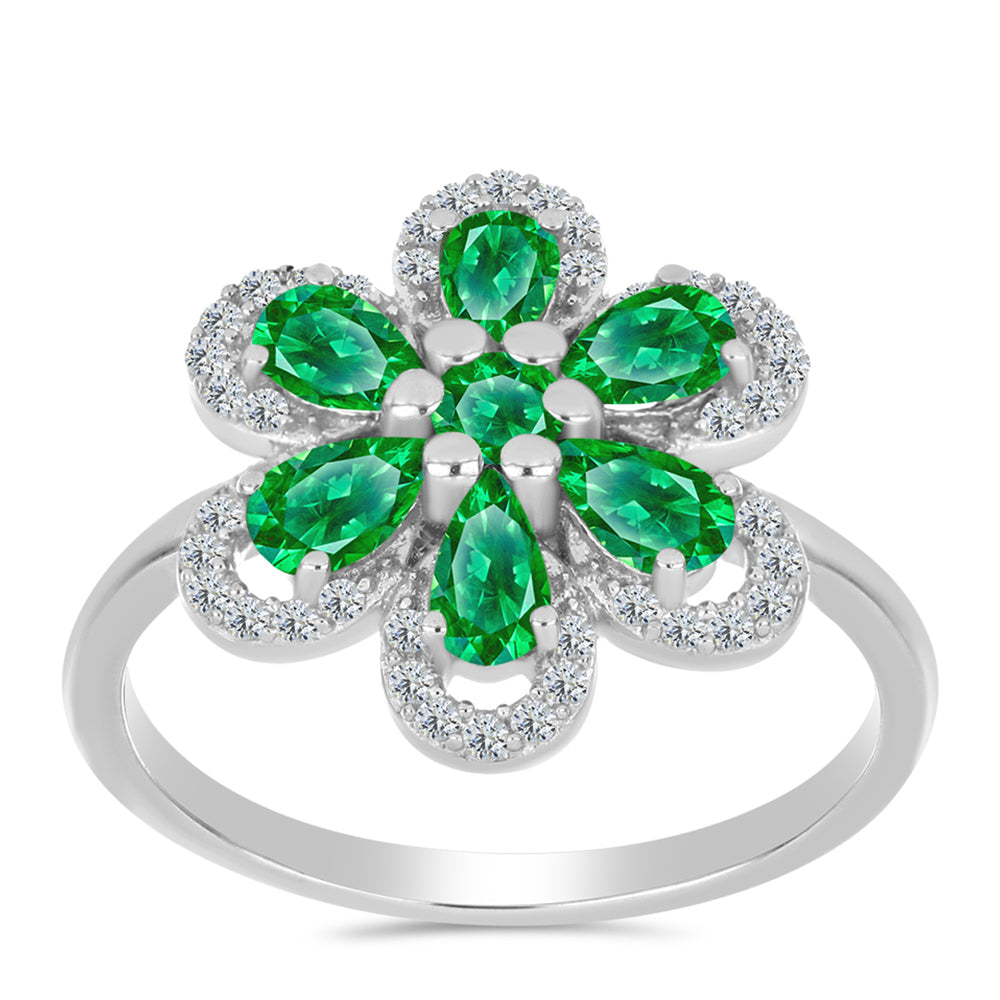 Anillo de Plata con Granate Kijani