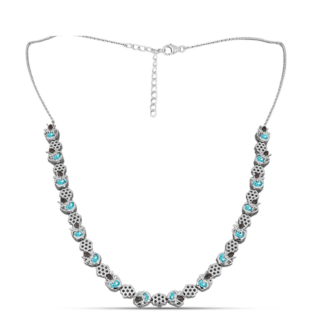 Collar de Plata con Cuarzo Paraiba 1 