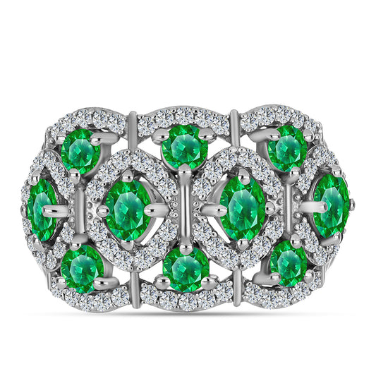 Anillo de Plata con Granate Kijani