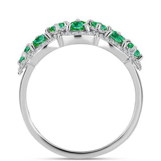 Anillo de Plata con Granate Kijani