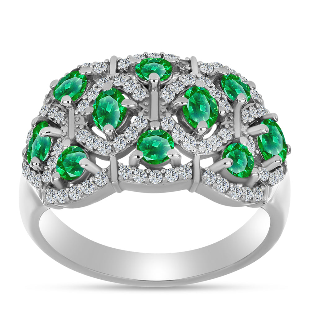 Anillo de Plata con Granate Kijani