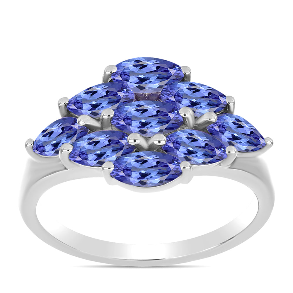 Anillo de Plata con Tanzanita AAA