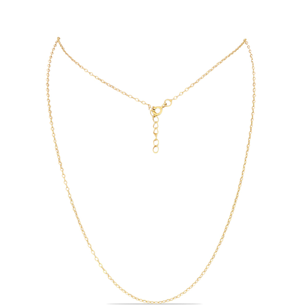 Cadena de Plata Bañada en Oro 1 