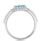 Anillo de Plata con Turquesa Bella Durmiente