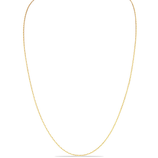 Cadena de Plata Bañada en Oro