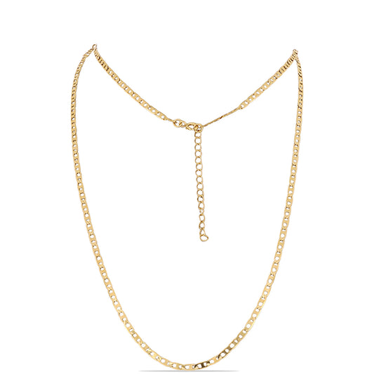 Cadena de Plata Bañada en Oro