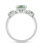Anillo de Plata con Amatista Verde