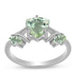 Anillo de Plata con Amatista Verde