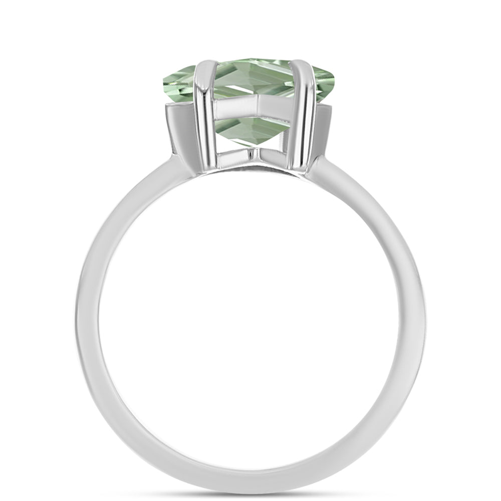 Anillo de Plata con Amatista Verde
