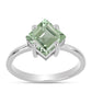 Anillo de Plata con Amatista Verde