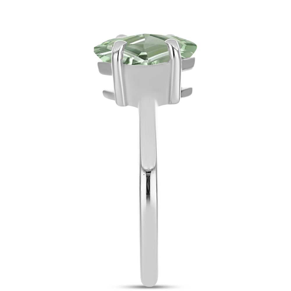 Anillo de Plata con Amatista Verde