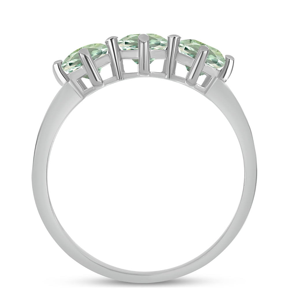 Anillo de Plata con Amatista Verde 2 