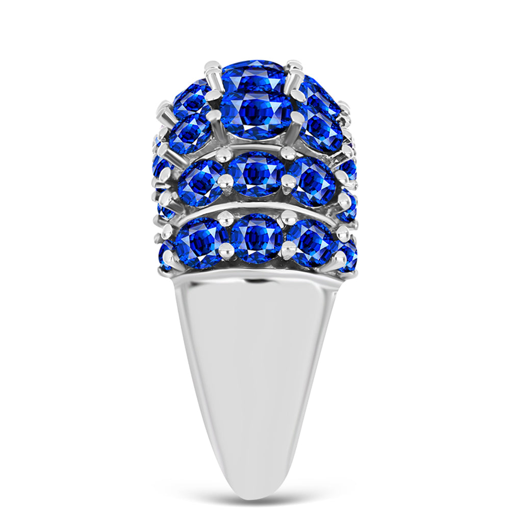 Anillo de Plata con Zafiro Azul Australiano 4 