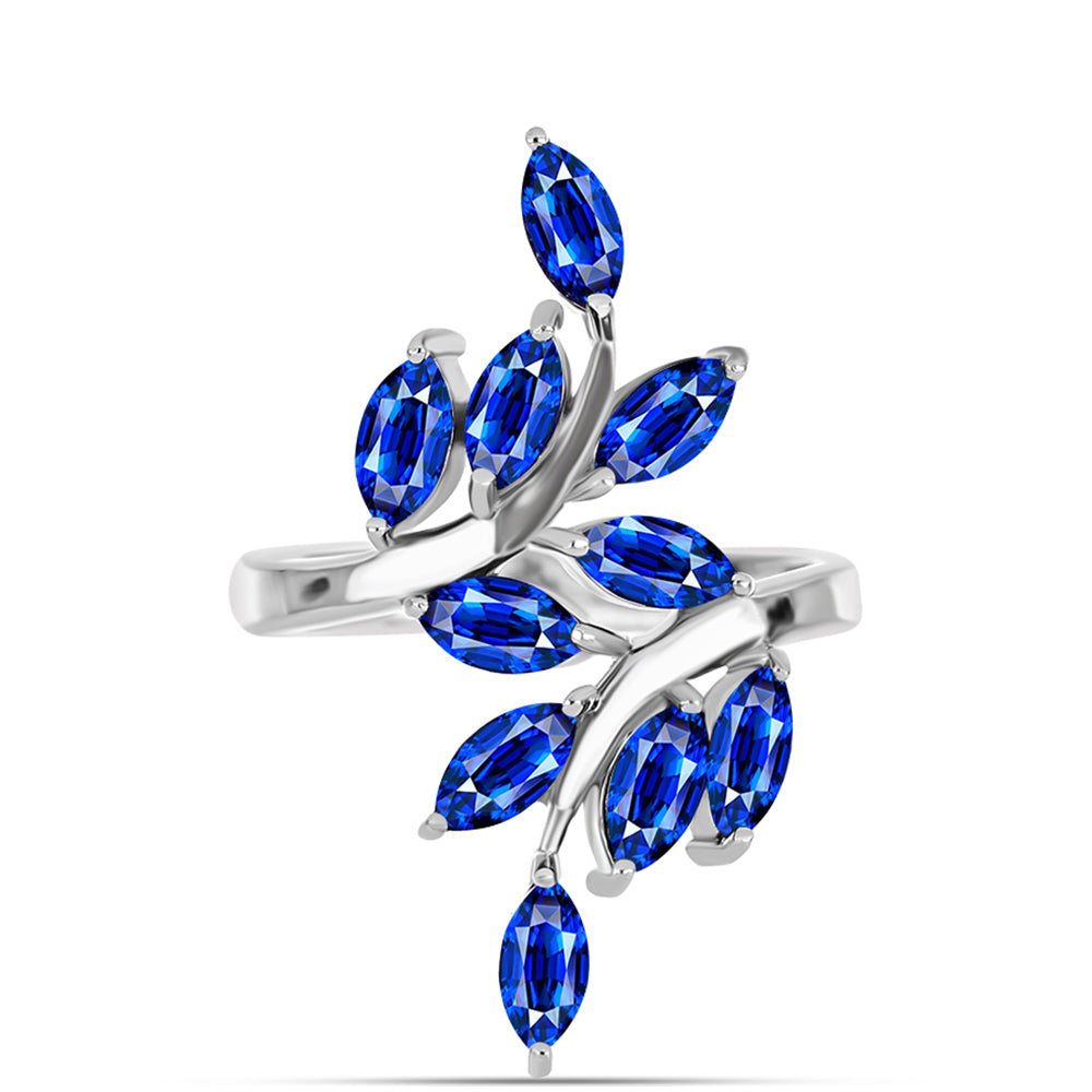 Anillo de Plata con Zafiro Azul Australiano 1 