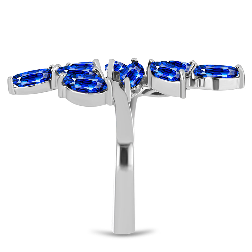 Anillo de Plata con Zafiro Azul Australiano 4 