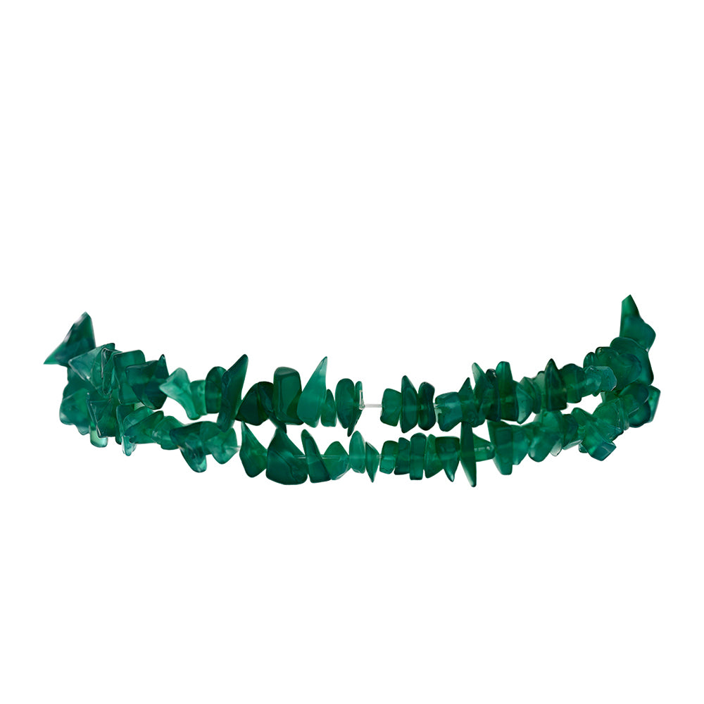 Conjunto Pepita con Ágata Verde ( Collar +Pulsera )