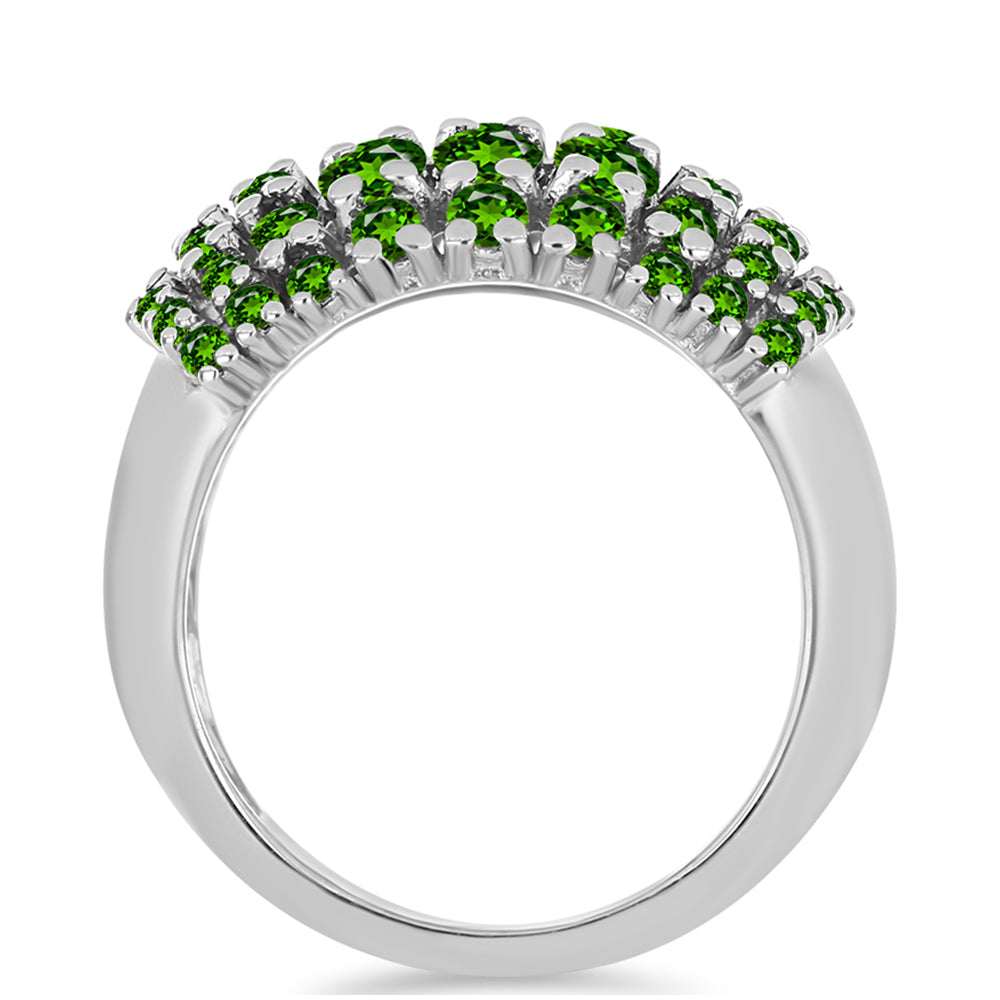 Anillo de Plata con Diópsido de Cromo 2 