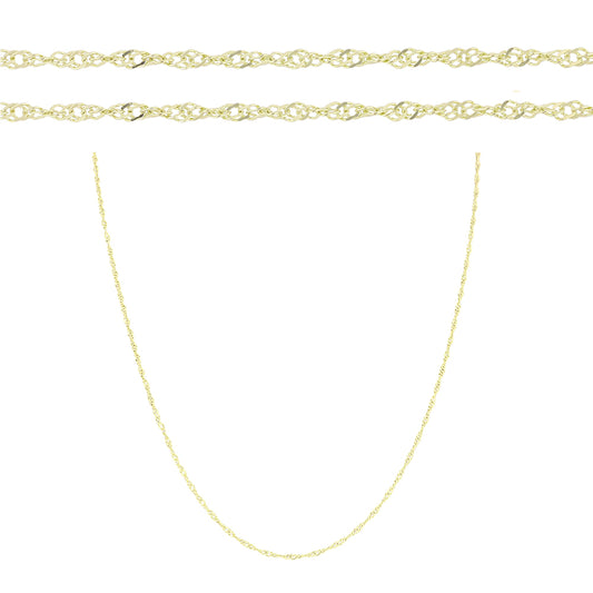 Cadena de Plata Bañada en Oro