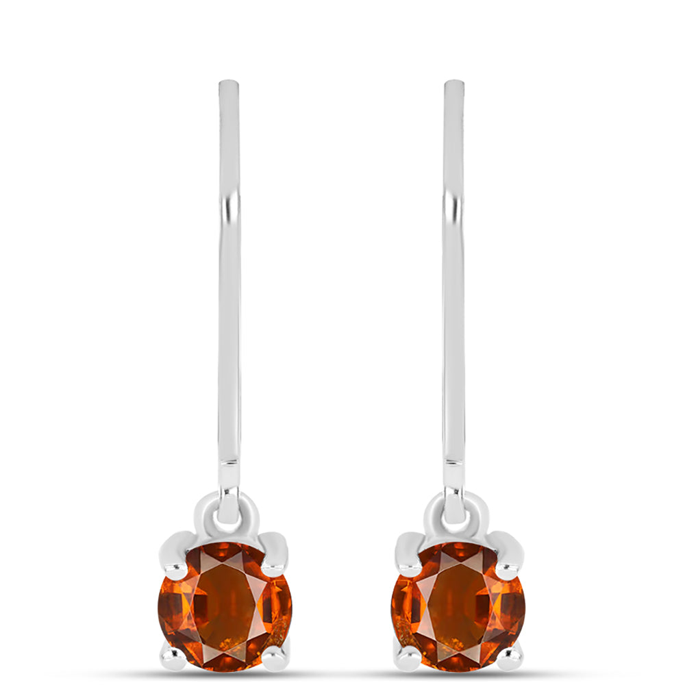 Pendientes de Plata con Citrino de Madeira 3 