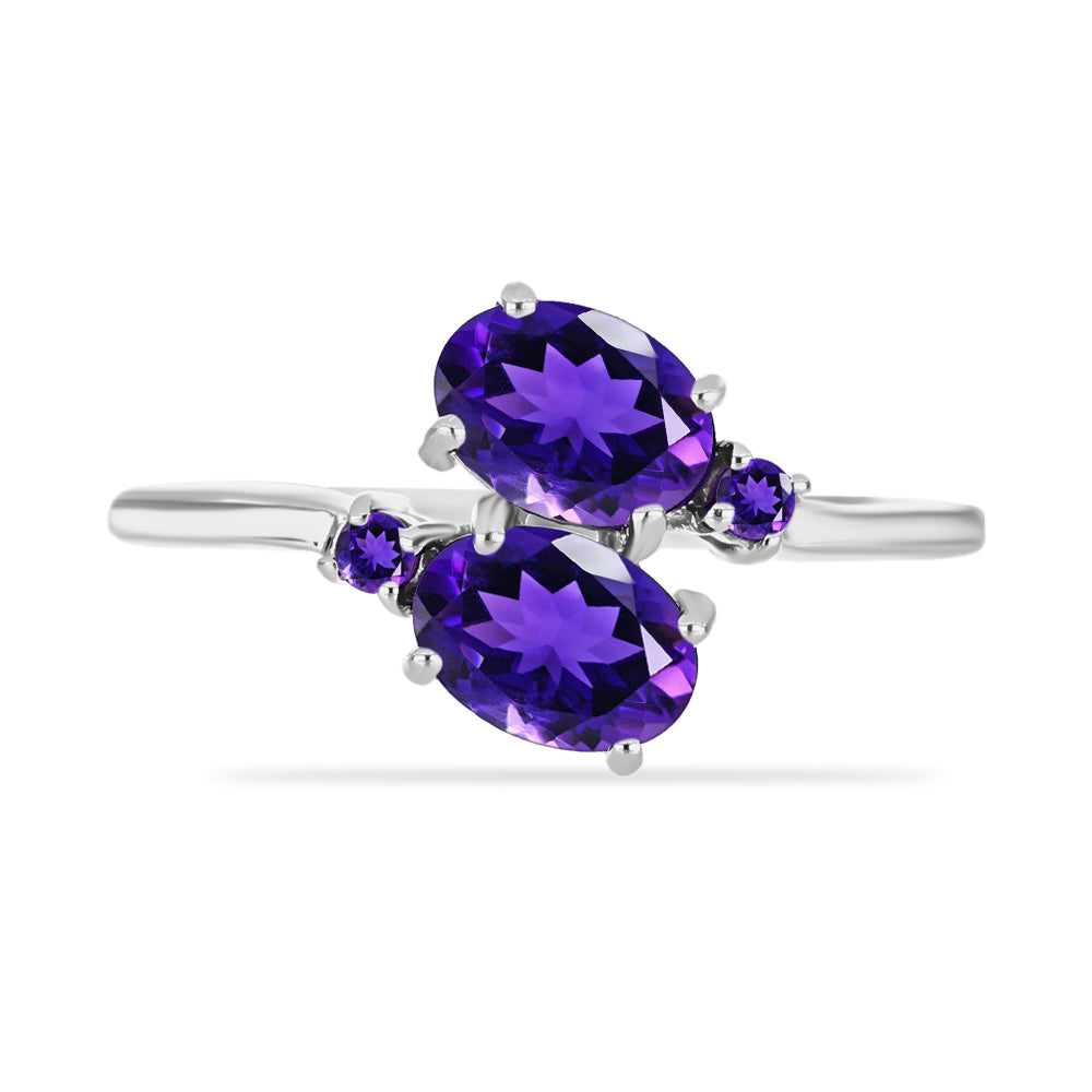 Anillo de Plata con Amatista de Marruecos