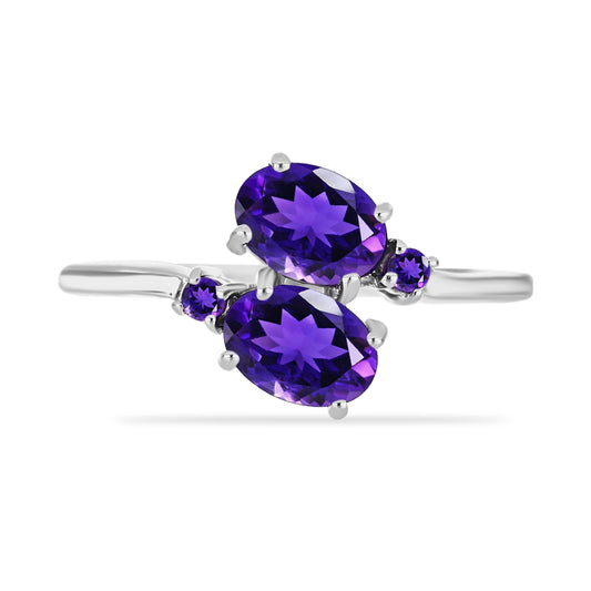 Anillo de Plata con Amatista de Marruecos