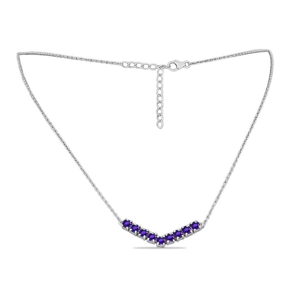 Collar de Plata con Amatista de Marruecos 1 