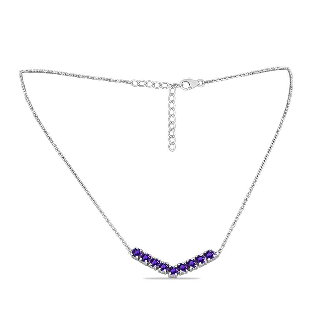Collar de Plata con Amatista de Marruecos 2 