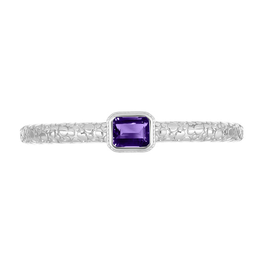Pulsera de Plata con Amatista de Marruecos