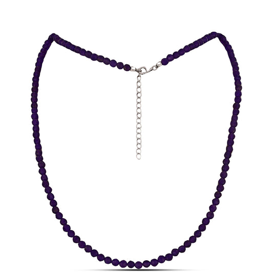 Collar de Plata con Amatista de Marruecos