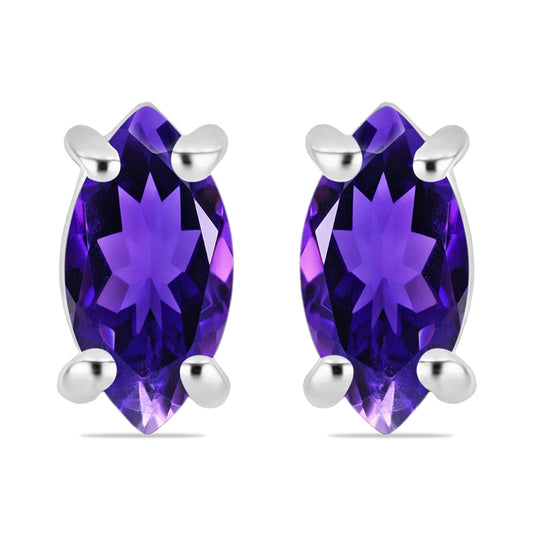 Conjunto de Plata con Amatista de Marruecos ( Pendientes +Anillo +Colgante )