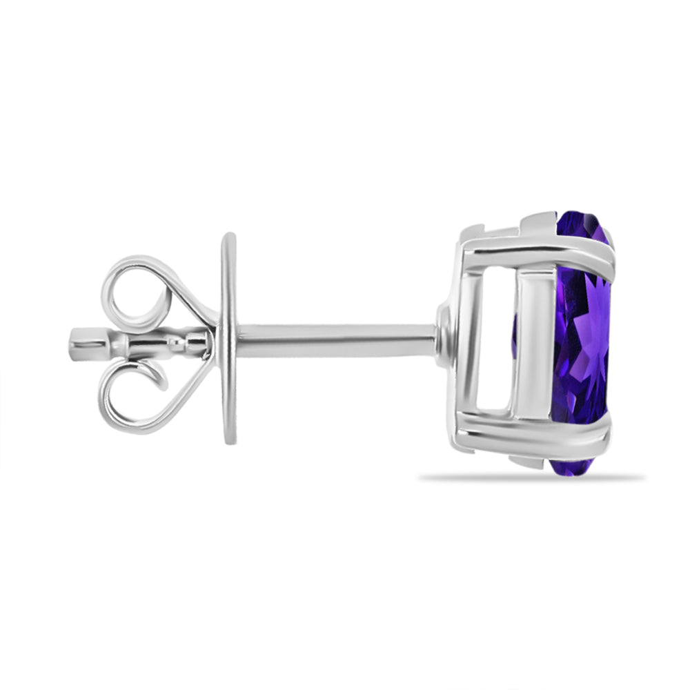 Conjunto de Plata con Amatista de Marruecos ( Pendientes +Anillo +Colgante ) 5 