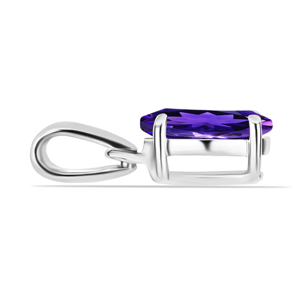 Conjunto de Plata con Amatista de Marruecos ( Pendientes +Anillo +Colgante ) 6 