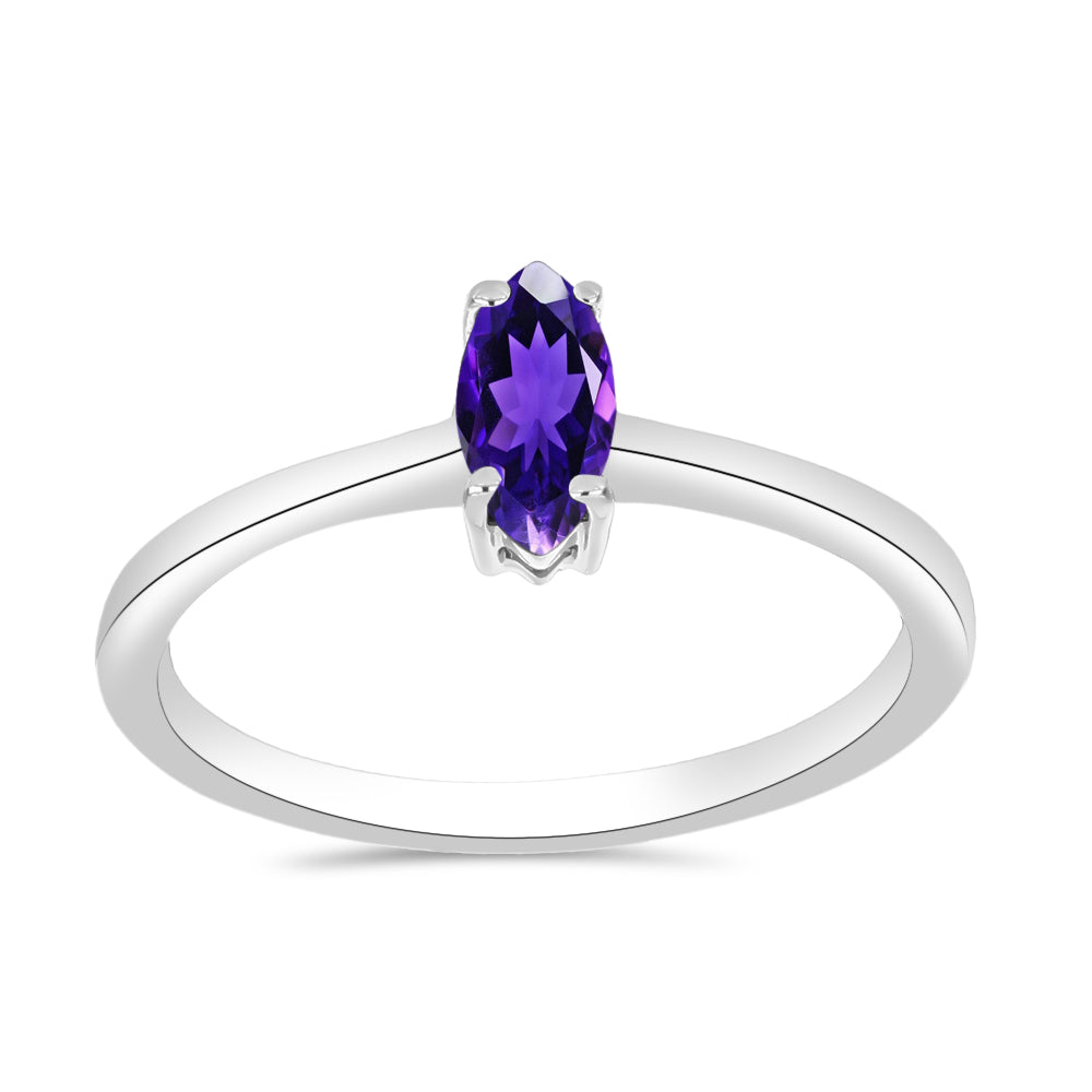 Conjunto de Plata con Amatista de Marruecos ( Pendientes +Anillo +Colgante )