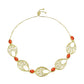 Pulsera de Plata Bañada en Oro con Turquesa de Mohave