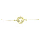Pulsera de Plata Bañada en Oro con Diamante blanco