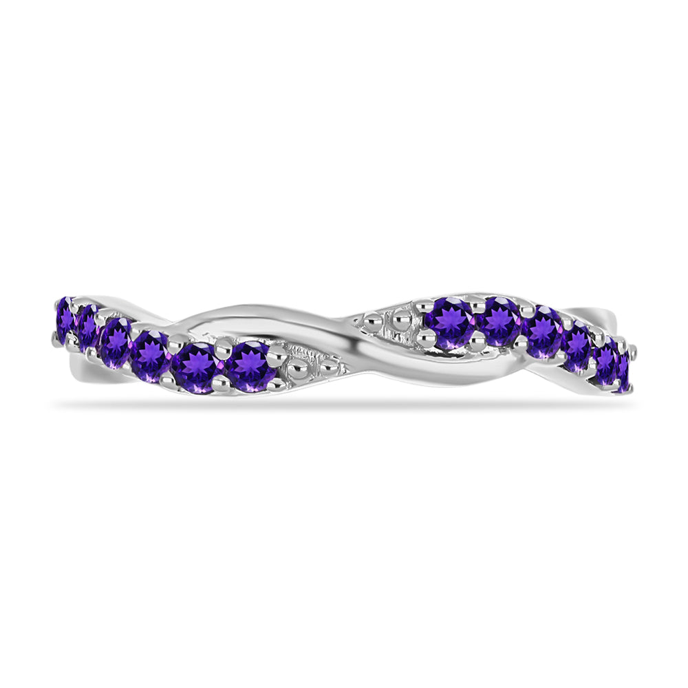 Anillo de Plata con Amatista de Marruecos