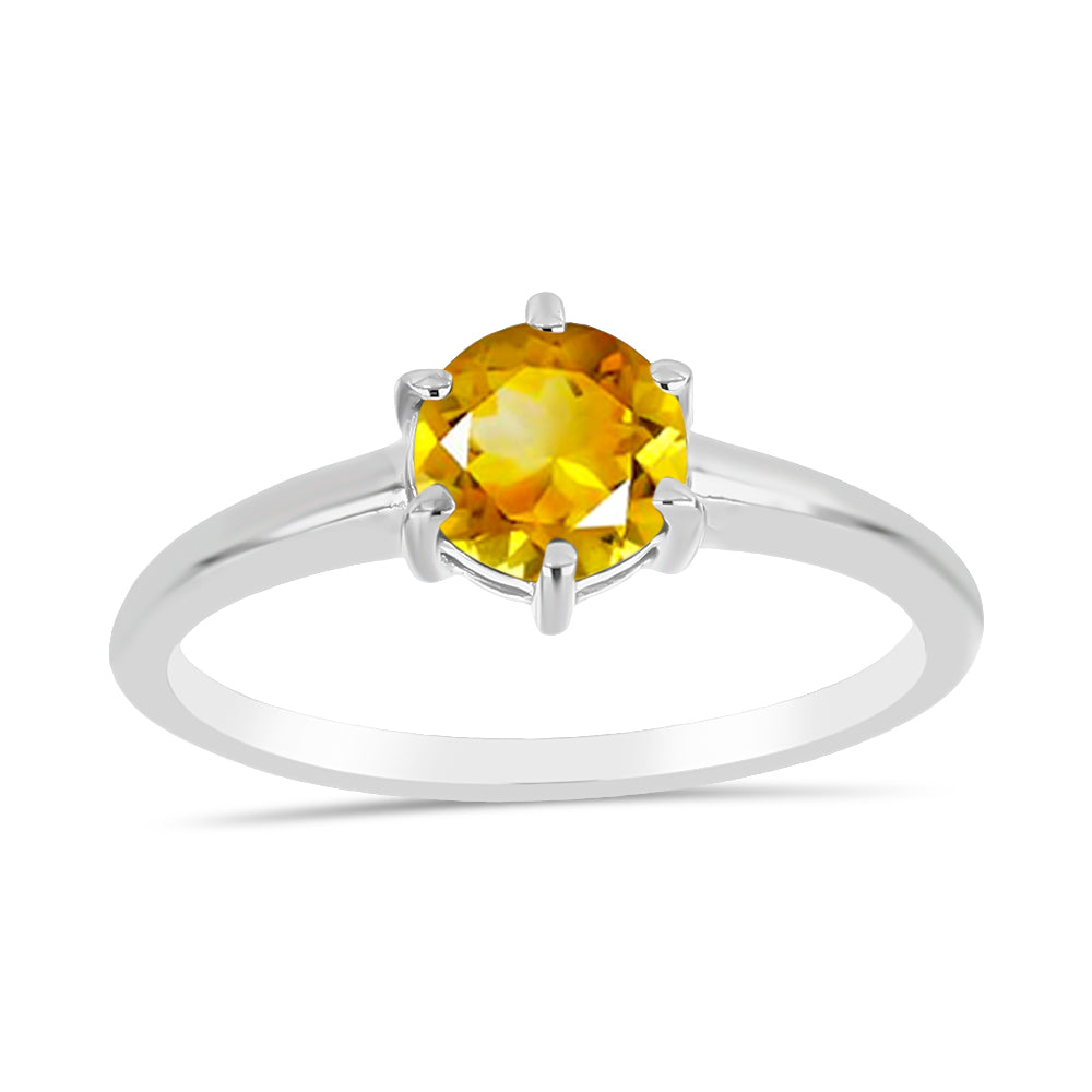 Anillo de Plata con Citrino de Río del Oro 3 