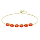 Pulsera de Plata Bañada en Oro con Turquesa de Mohave