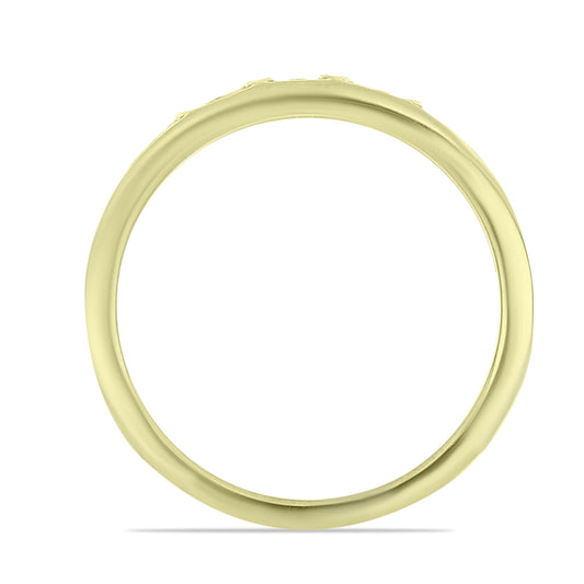 Anillo de Plata Bañada en Oro con Diamante blanco