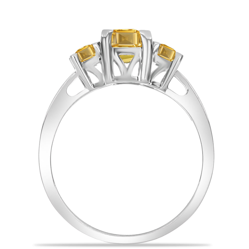 Anillo de Plata con Citrino de Río del Oro 6 
