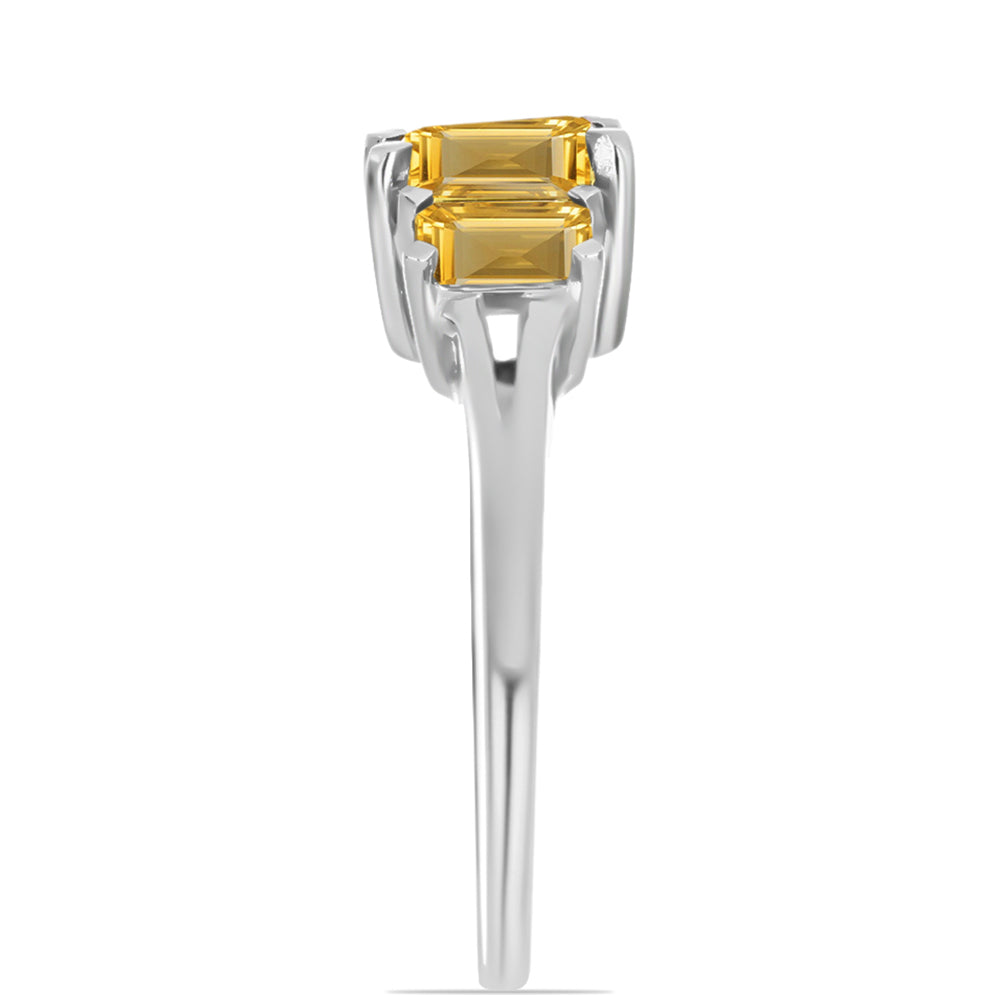 Anillo de Plata con Citrino de Río del Oro 8 