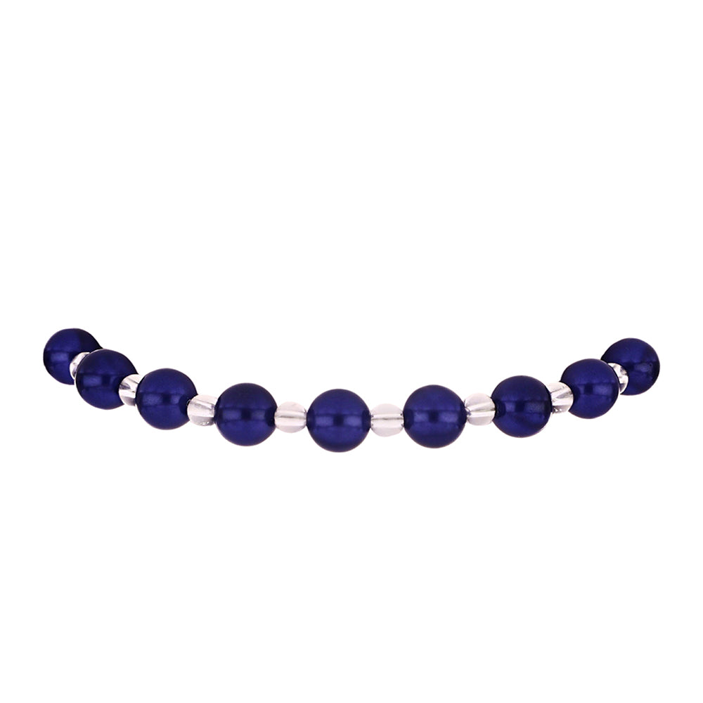 Pulsera de Plata Bañada en Oro con Perla Negra de Agua dulce