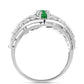 Anillo de Plata con Esmeralda de Zambia