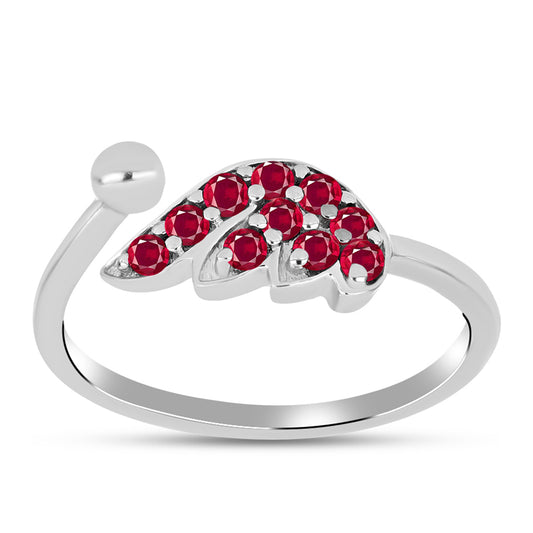 Anillo de Plata con Rubí de Madagascar