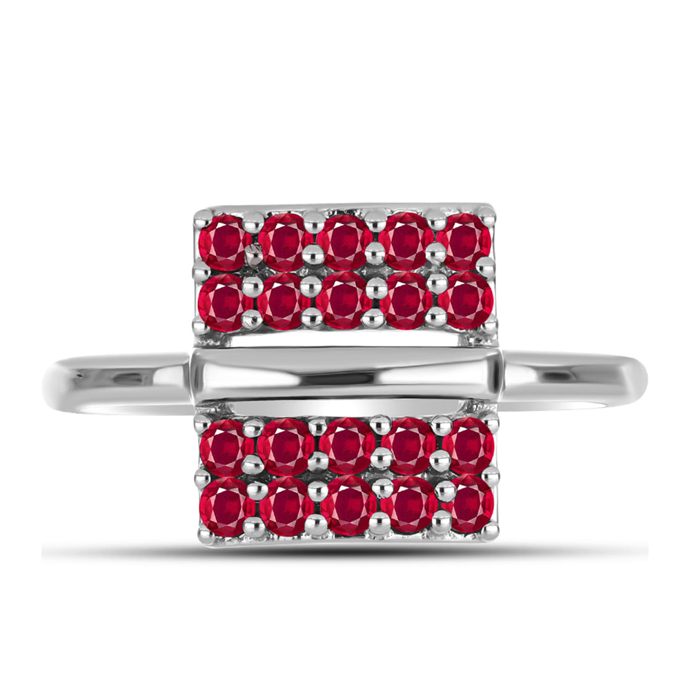 Anillo de Plata con Rubí de Madagascar