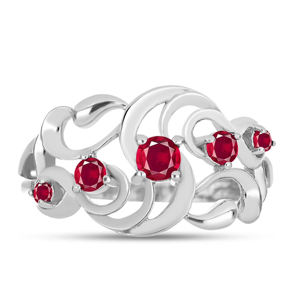 Anillo de Plata con Rubí de Madagascar 1 