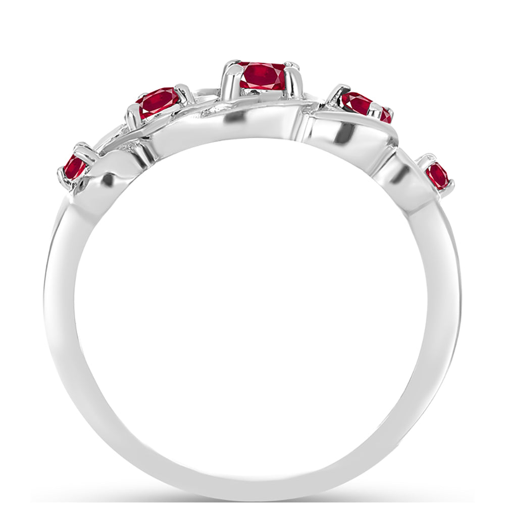 Anillo de Plata con Rubí de Madagascar 2 