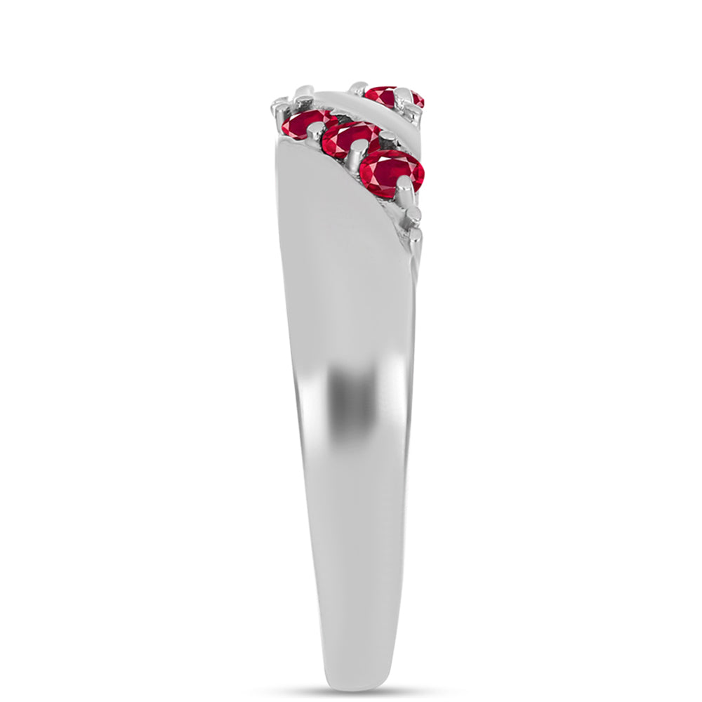 Anillo de Plata con Rubí de Madagascar