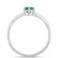 Anillo de Plata con Esmeralda de Zambia